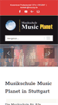 Mobile Screenshot of musikschule-musicplanet.de